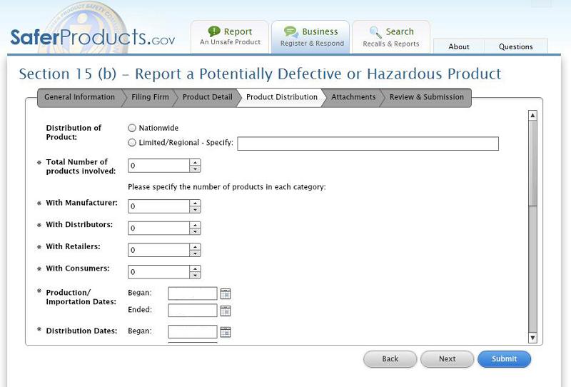 The CPSC launched their business portal to help companies better report potentially dangerous products. 